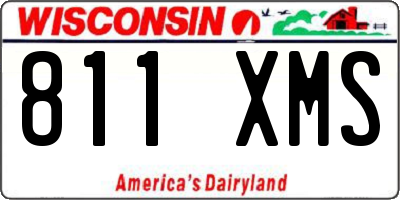 WI license plate 811XMS