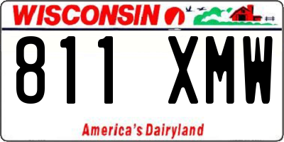 WI license plate 811XMW