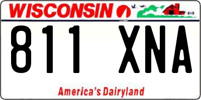 WI license plate 811XNA