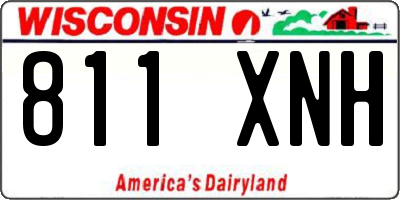 WI license plate 811XNH