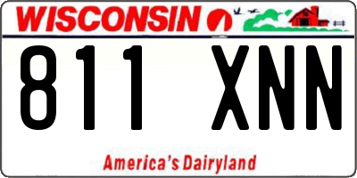WI license plate 811XNN
