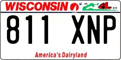 WI license plate 811XNP