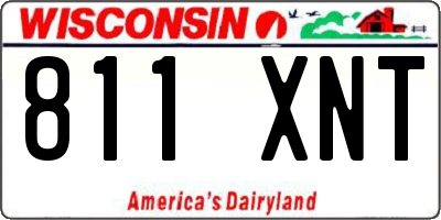 WI license plate 811XNT
