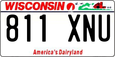 WI license plate 811XNU
