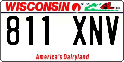 WI license plate 811XNV