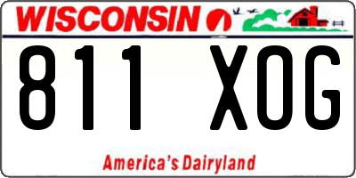 WI license plate 811XOG