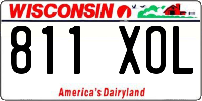 WI license plate 811XOL