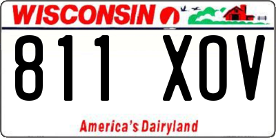 WI license plate 811XOV