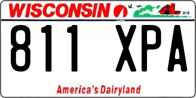 WI license plate 811XPA