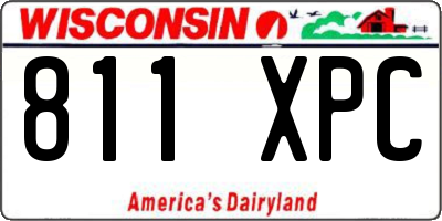 WI license plate 811XPC