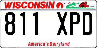 WI license plate 811XPD