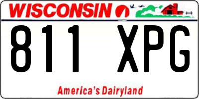 WI license plate 811XPG