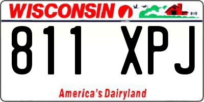 WI license plate 811XPJ