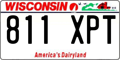 WI license plate 811XPT