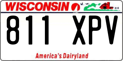 WI license plate 811XPV