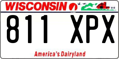 WI license plate 811XPX