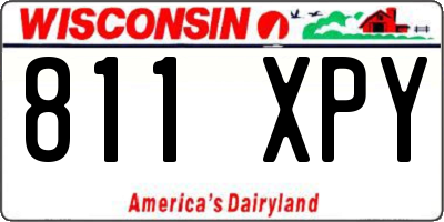 WI license plate 811XPY