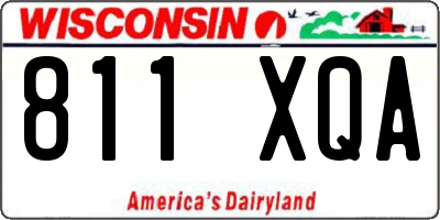 WI license plate 811XQA
