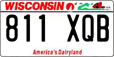 WI license plate 811XQB