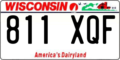 WI license plate 811XQF