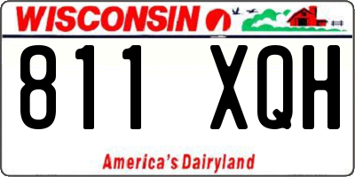WI license plate 811XQH