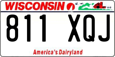 WI license plate 811XQJ