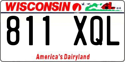 WI license plate 811XQL