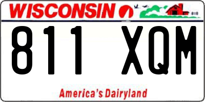 WI license plate 811XQM