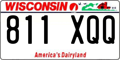 WI license plate 811XQQ