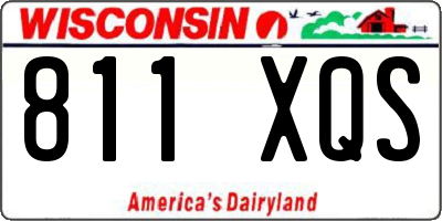 WI license plate 811XQS