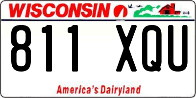 WI license plate 811XQU