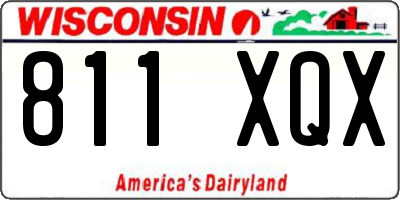 WI license plate 811XQX