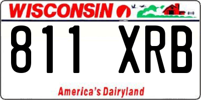 WI license plate 811XRB