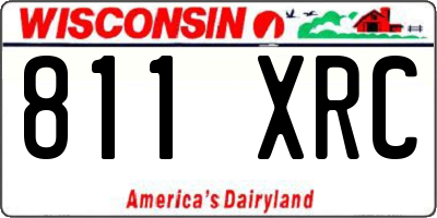 WI license plate 811XRC