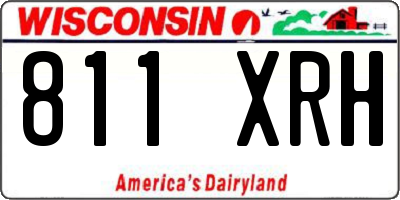 WI license plate 811XRH