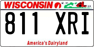 WI license plate 811XRI