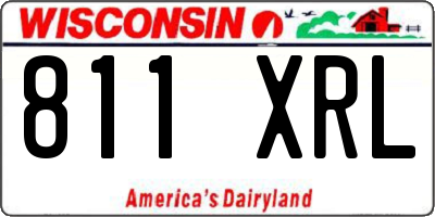 WI license plate 811XRL