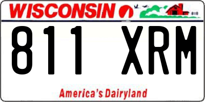 WI license plate 811XRM