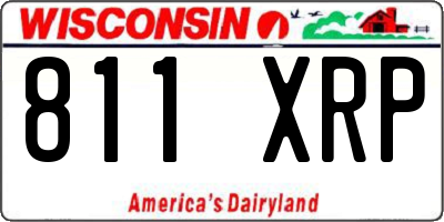 WI license plate 811XRP