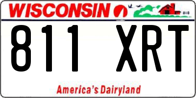 WI license plate 811XRT