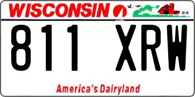 WI license plate 811XRW