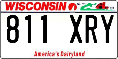 WI license plate 811XRY