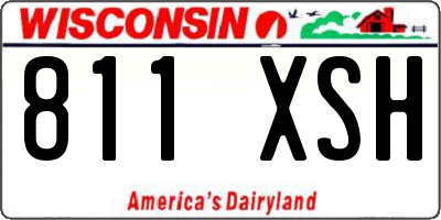 WI license plate 811XSH