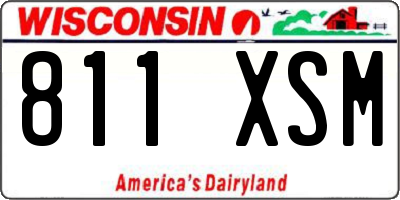 WI license plate 811XSM