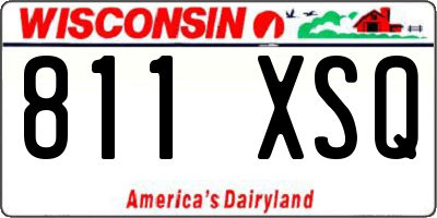 WI license plate 811XSQ