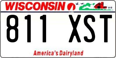 WI license plate 811XST