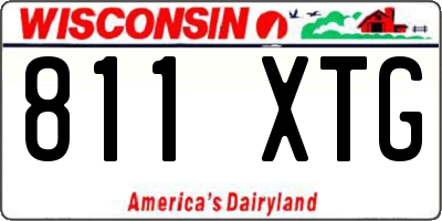 WI license plate 811XTG
