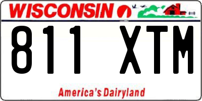 WI license plate 811XTM