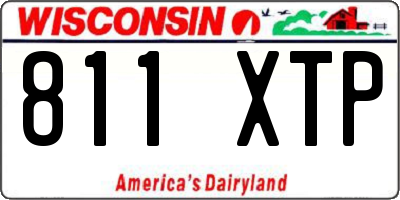 WI license plate 811XTP