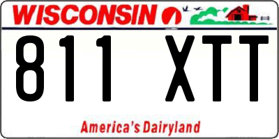 WI license plate 811XTT